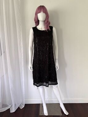 nanette lepore sequin fringe dress Deco Fringe Sequin Dress (Women)